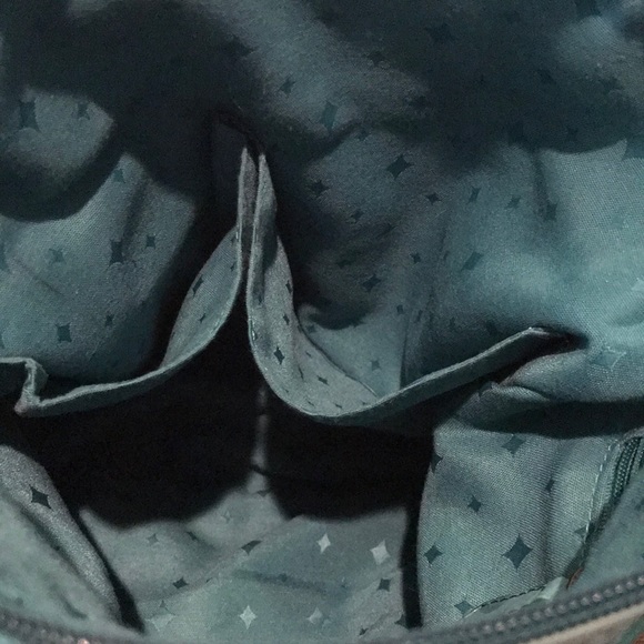 Fossil Teal Green Leather Messenger/ Crossbody Bag - Picture 11 of 16